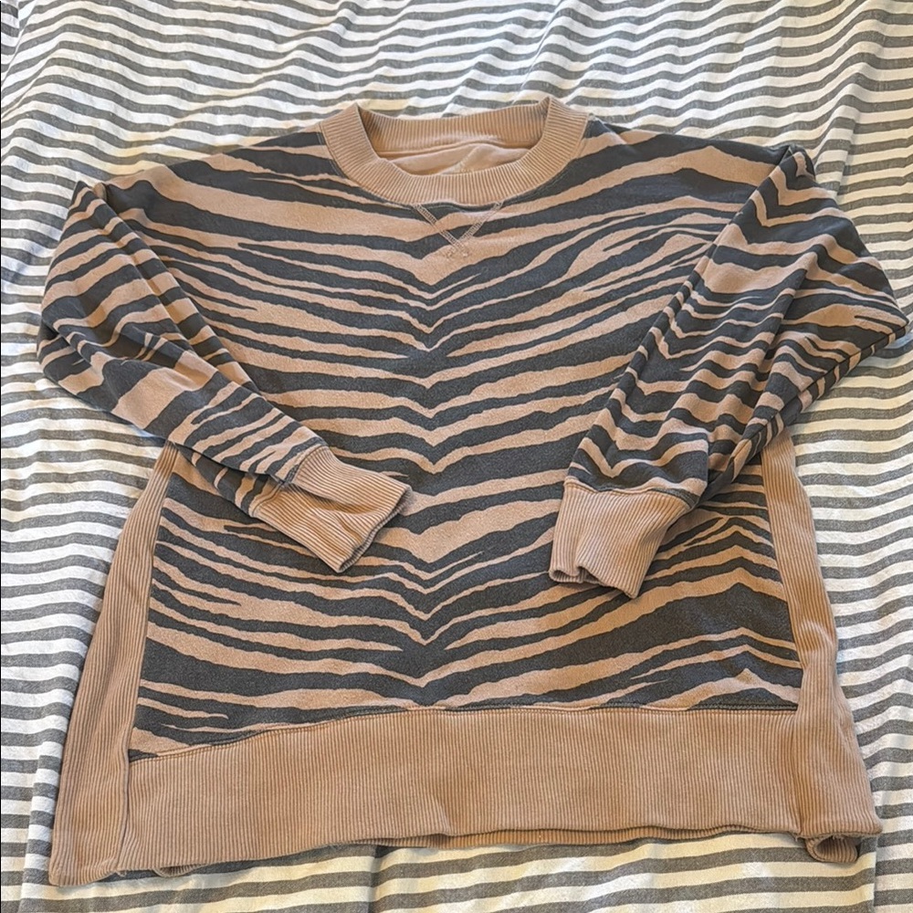 Aerie Tan Ribbed Sweater